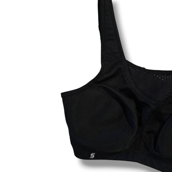 Glamorise Sport Women’s No-Bounce Camisole Elite High Support Sports Bra Black - Picture 4 of 8